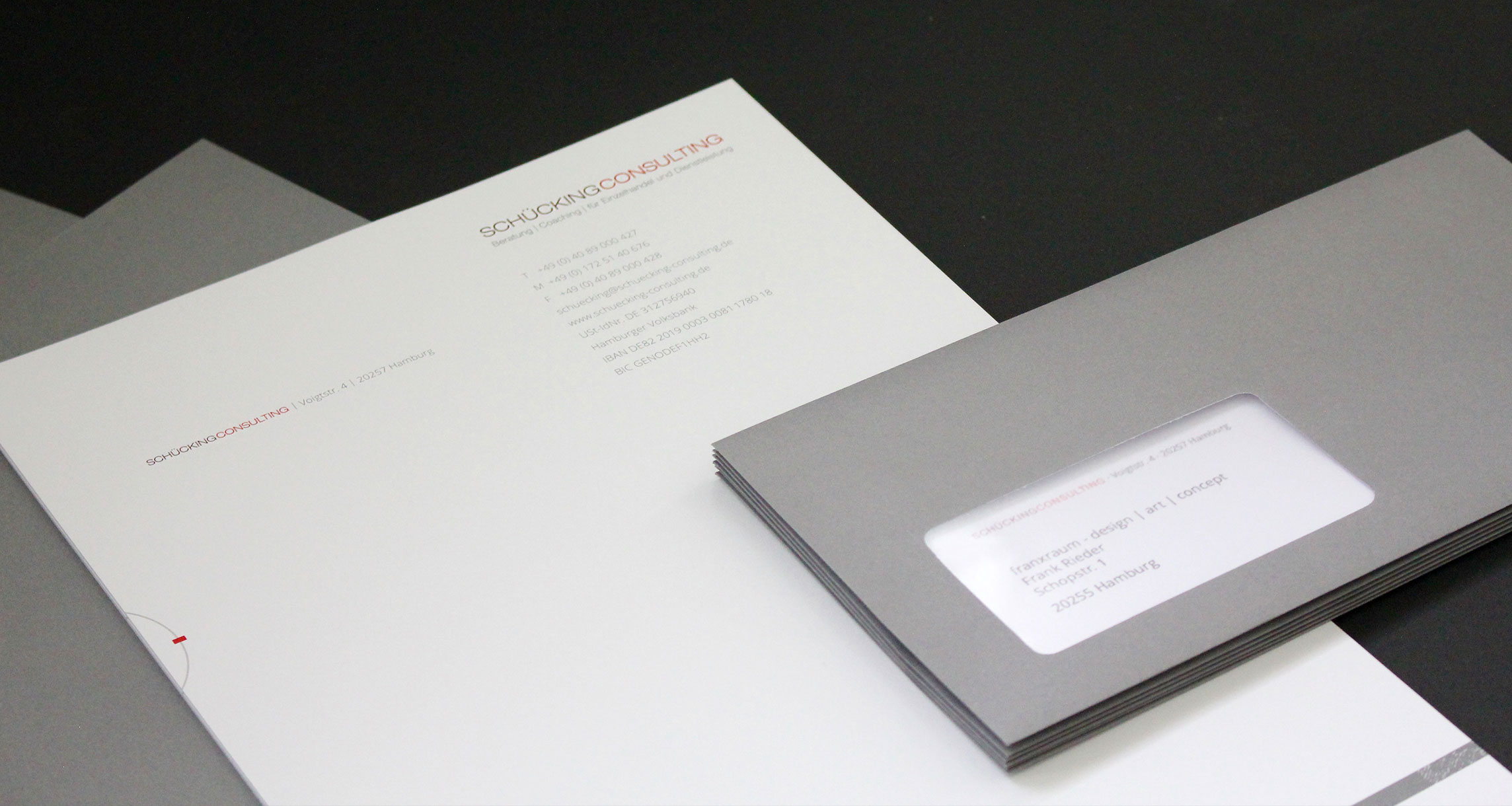 Geschäftsausstattung Schückingconsulting: Brief und Umschlag Geschäftsausstattung Schückingconsulting: Brief und Umschlag