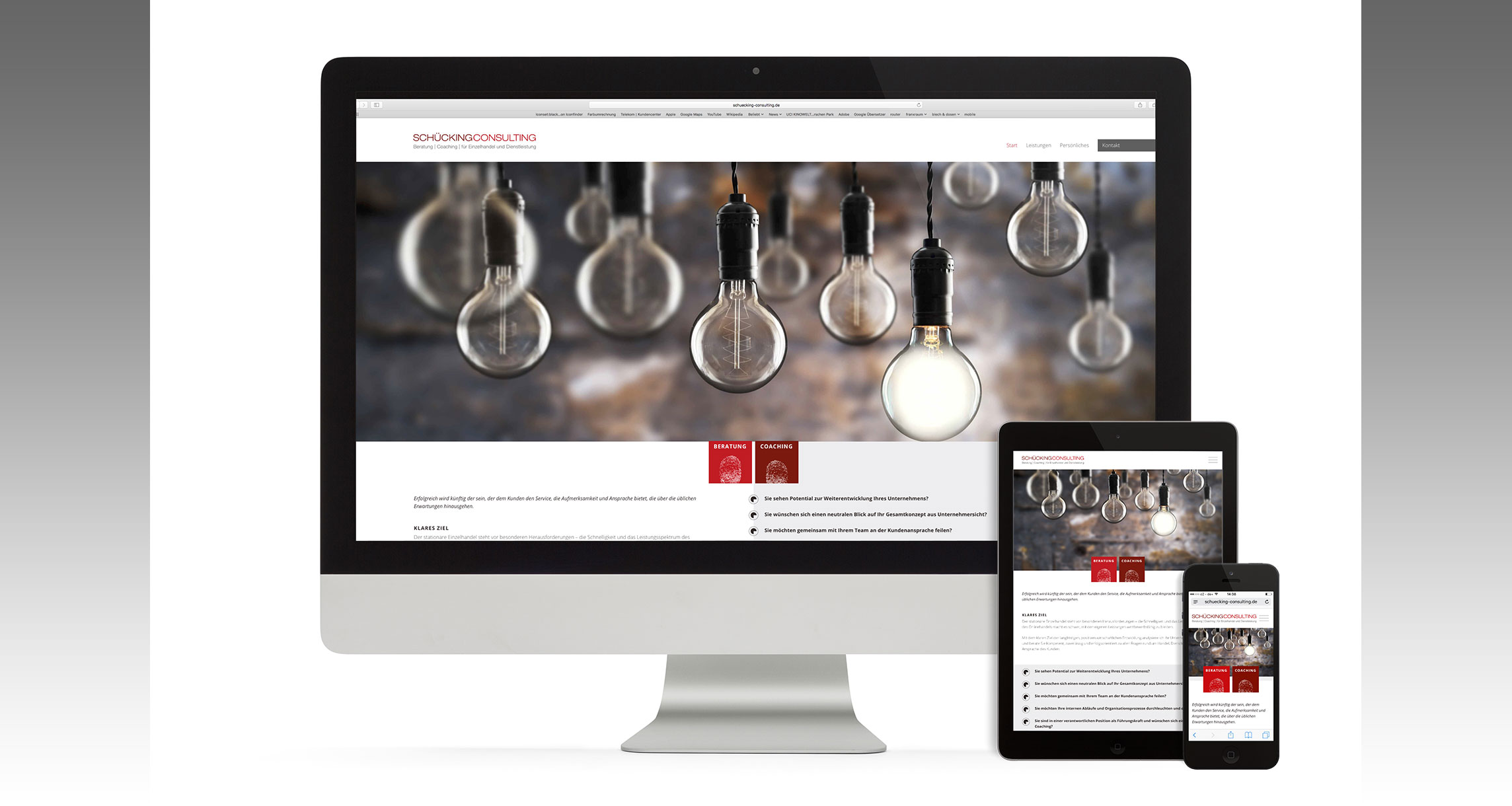 Webdesign Schückingconsulting : Responsive Website